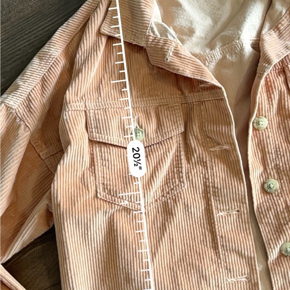 American eagle corduroy peach colored cropped jacket - Picture 2 of 4